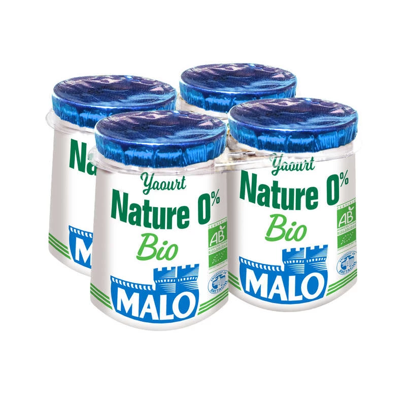 Yaourt Nature Bio 0% de MG - MALO