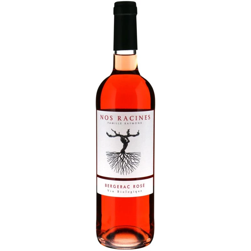 Vin Rosé Bergerac Du Sud Ouest Bio, 12,5°, 75cl - NOS RACINES