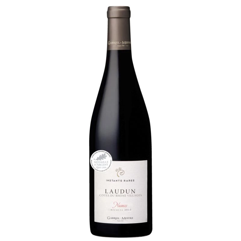 Vin Rouge Côtes du Rhône, 13°, 75cl - LAUDUN