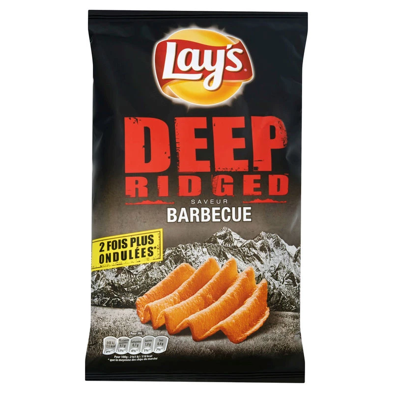 Chips barbecue Deep Ridged 120g - LAY'S