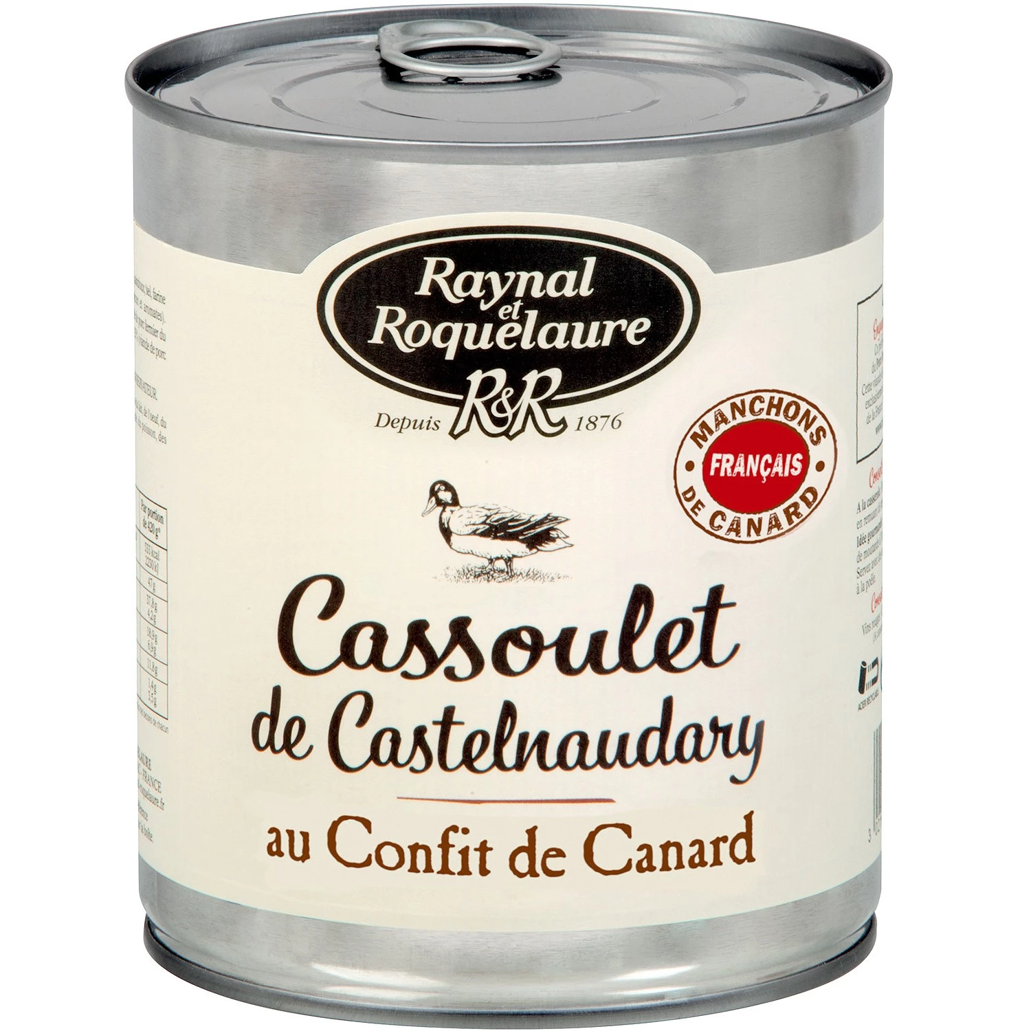 Cassoulet Castel.canard 840g