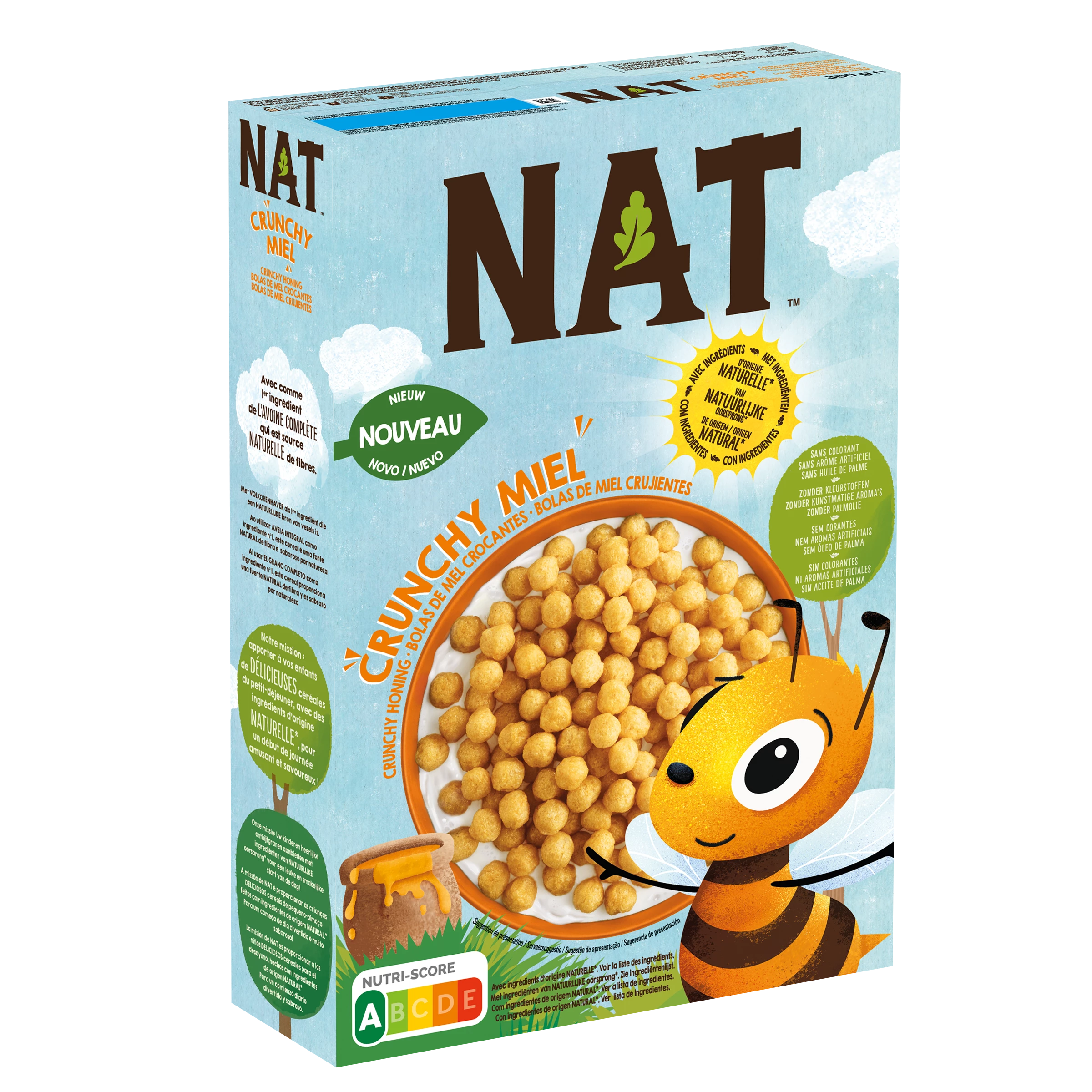 Nat Crunchy Miel 300g