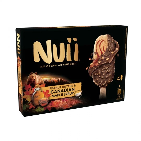 Canadian Peanut Butter & Maple Syrup Sticks X4 - Nuii