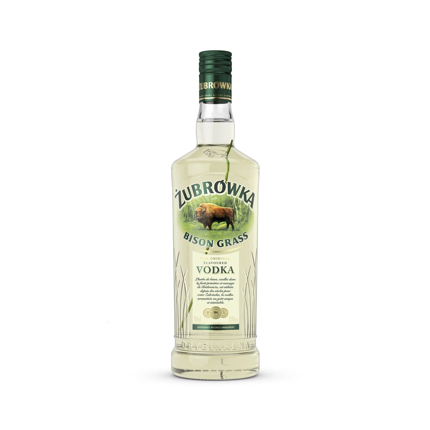 Bison grass vodka, 37.5°, 70cl bottle, ZUBROWKA