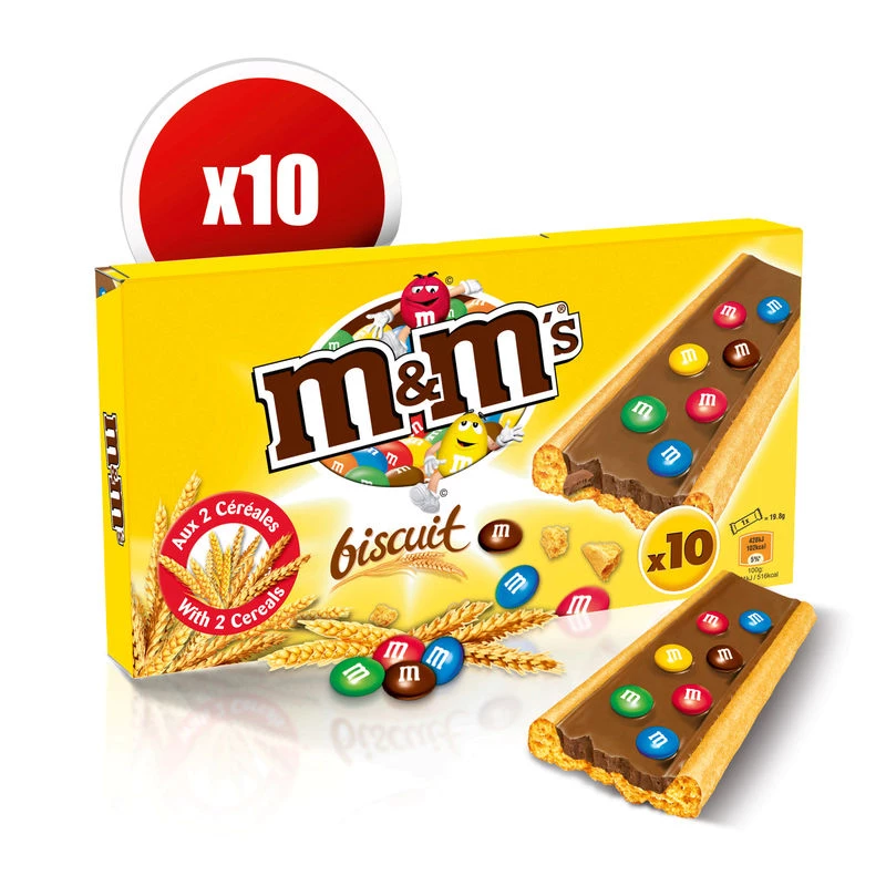 Milk chocolate biscuits 198g - M&M's