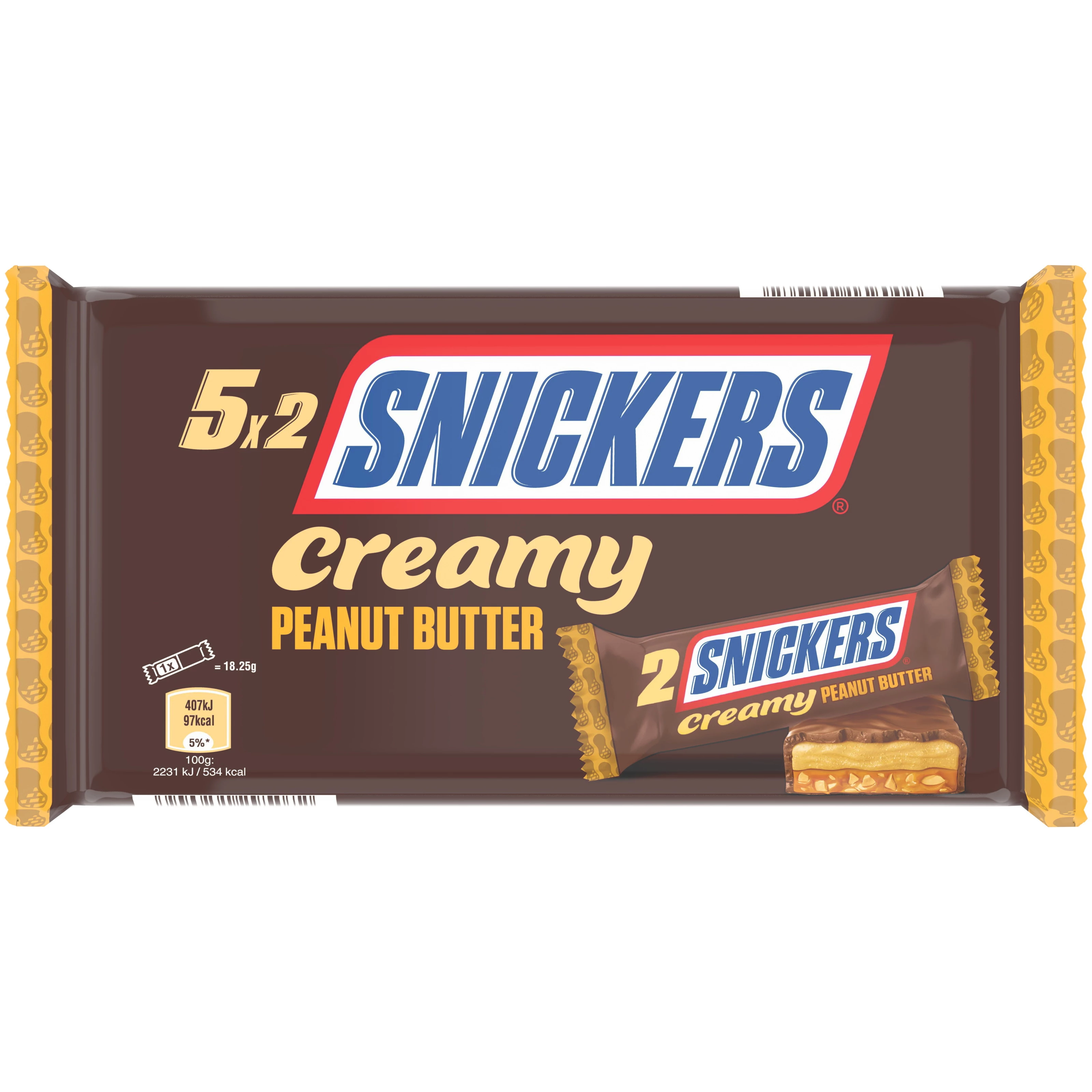 Сникерс Сливочный Х5 182,5г - SNICKERS