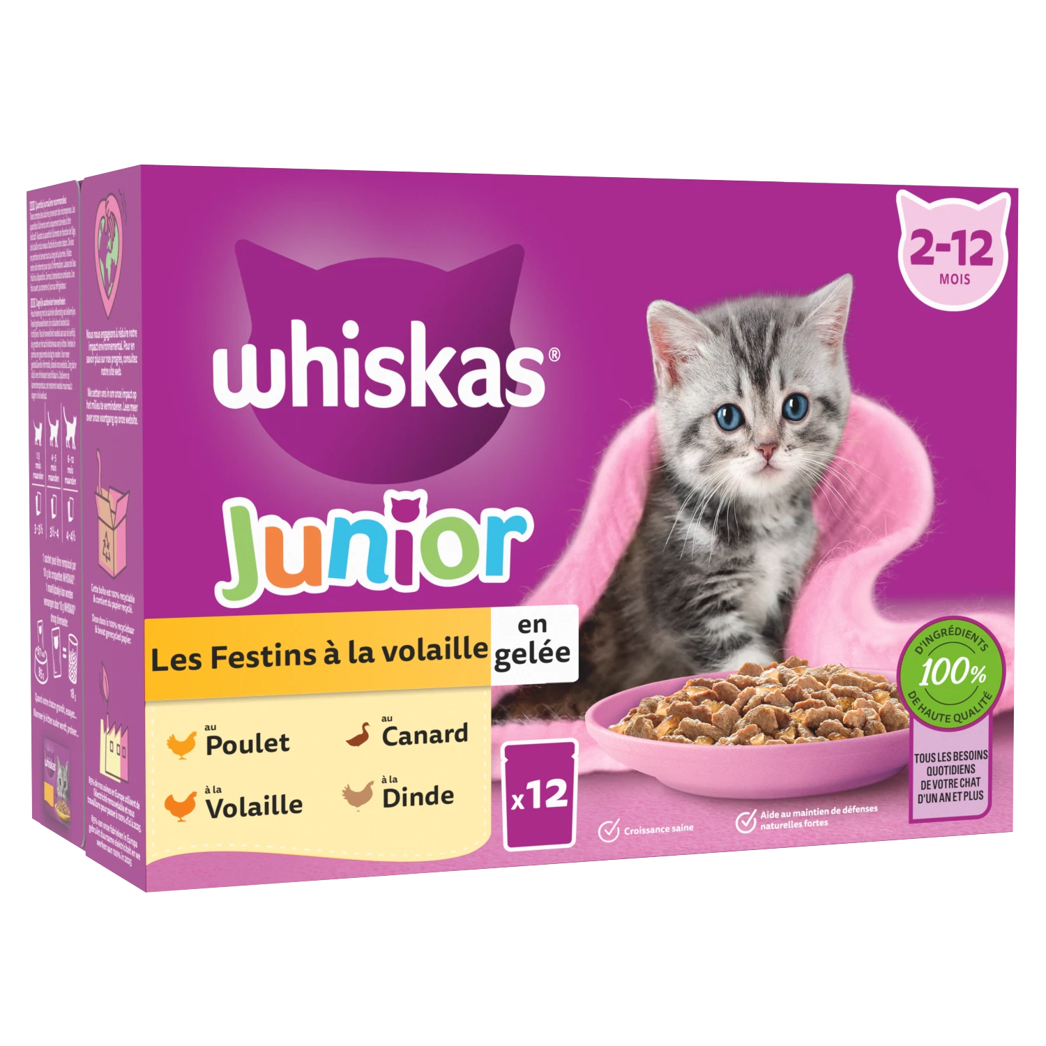 Whis Sf Poultry Kitten 12x85g