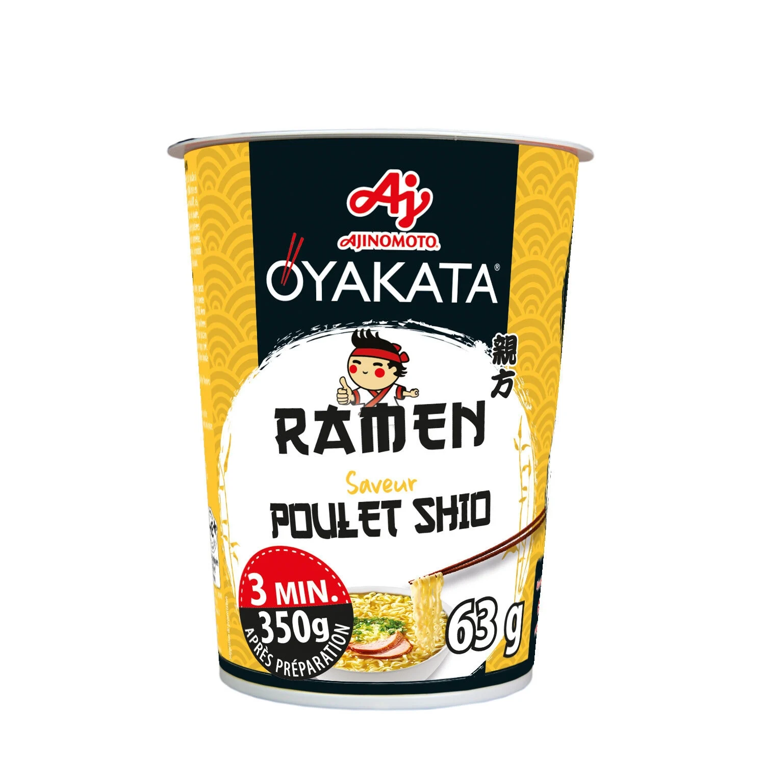 Nouilles Longues Et Fines Saveur Poulet Shio 63g - Oyakata