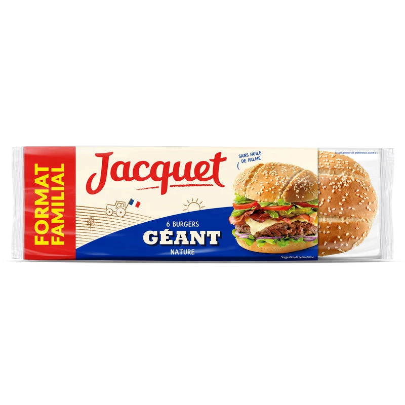 Geant Burger Nature X6 - JACQUET