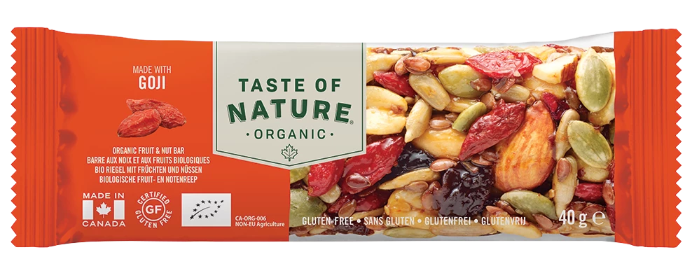 Barre Baie De Goji Organic 40g - TASTE OF NATURE