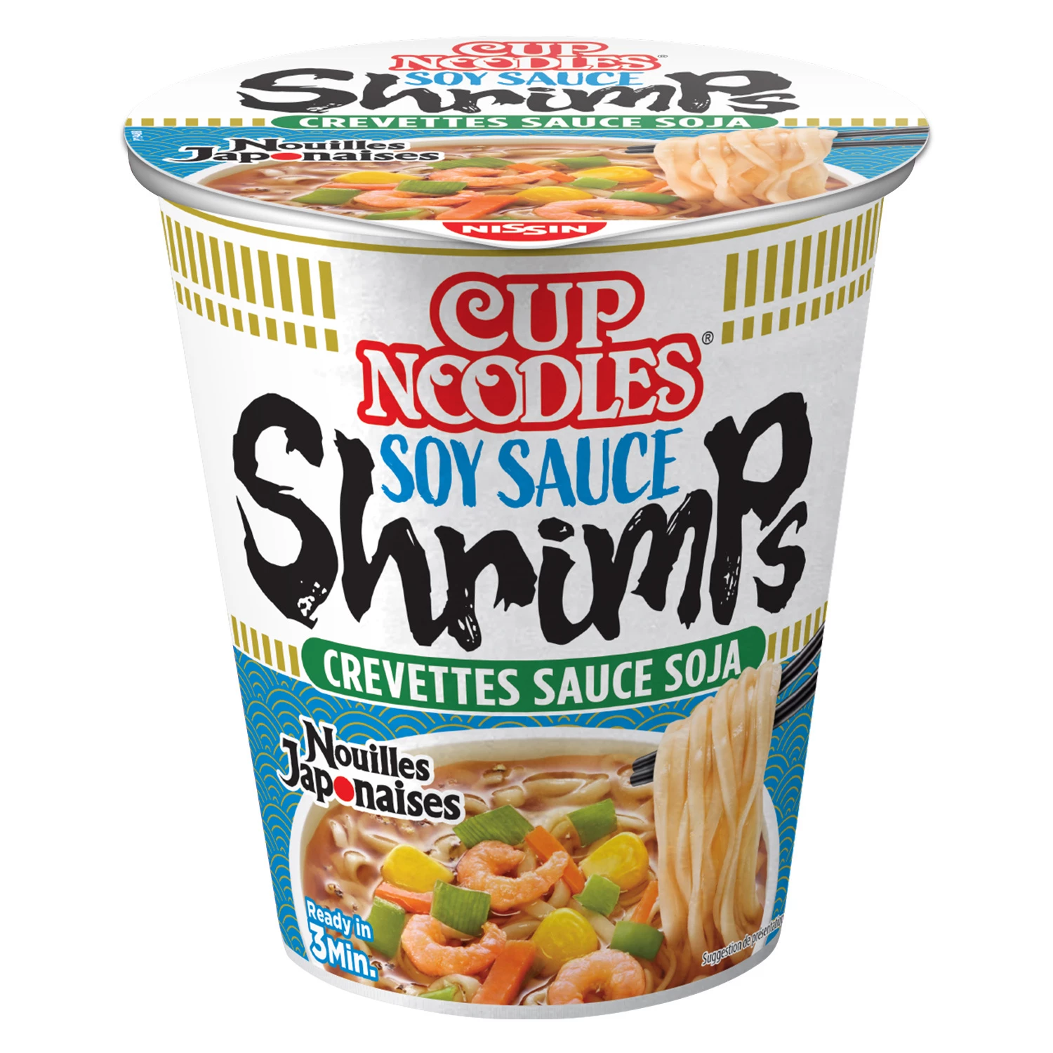 Sopa japonesa de fideos con camarones - NISSIN