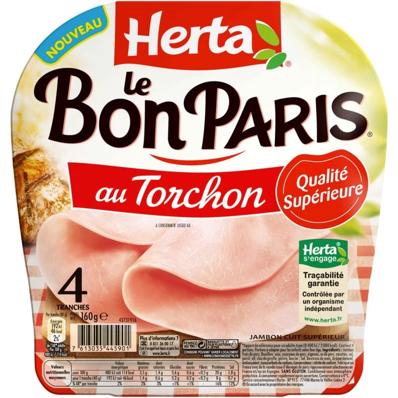 Le Bon Paris Torchon 4t 160g