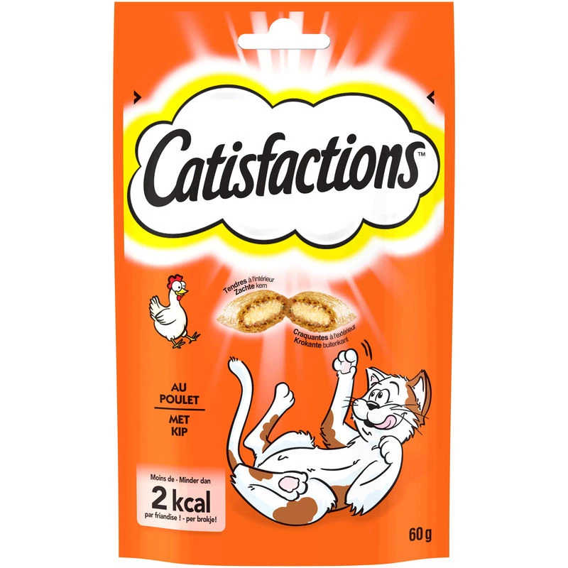 Dolcetti per gatti con pollo 60g - CATISFACTIONS