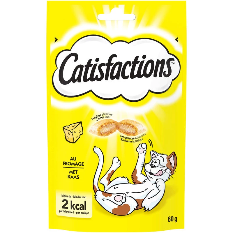 Snack per gatti al formaggio 60g - CATISFACTIONS