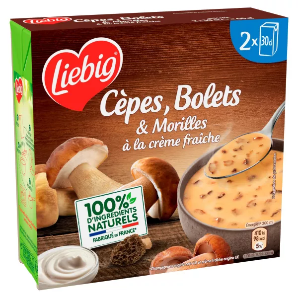 Delicias del Bosque Sopa de Boletus, Boletus y Morillas con Nata Fresca, 30cl -LIEBIG