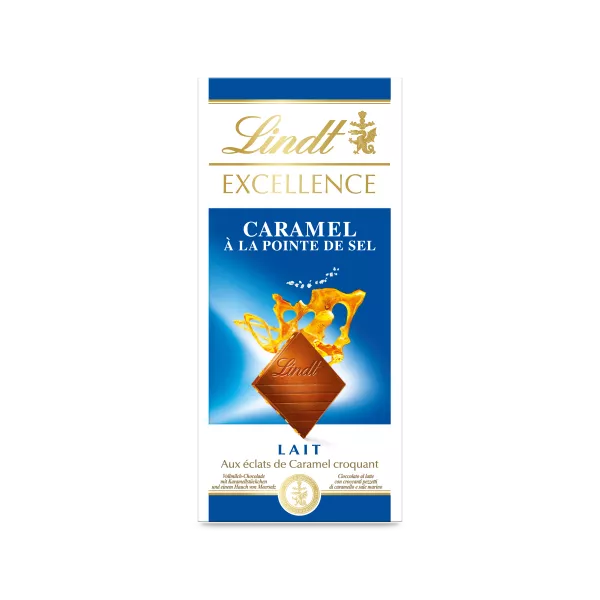 Excellence Lait Croquant Caramel à La Pointe De Sel Tablette 100 G - LINDT