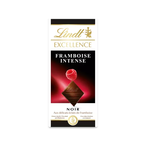 Excellence Noir Framboise Intense Tablette 100 G - LINDT