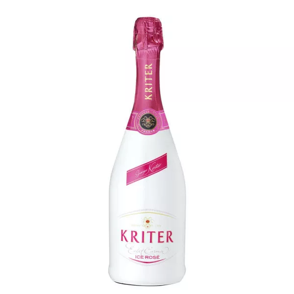 Halfdroge IJs Rosé Mousserende Wijn, 75 cl - KRITER