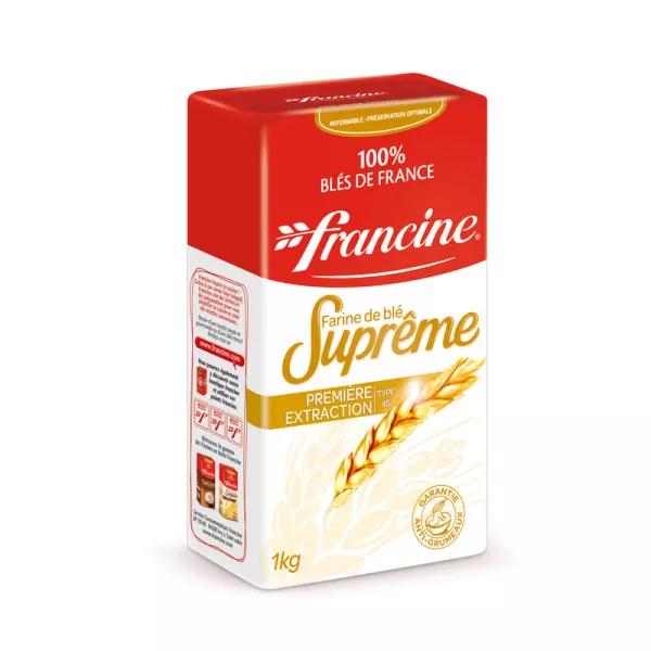 सर्वोच्च गेहूं का आटा, 1 किग्रा - FRANCINE