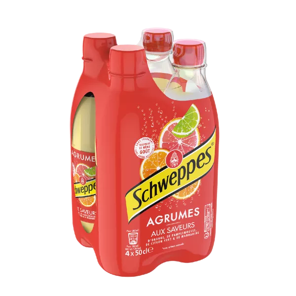Soda 4 citrus fruits 4x50cl - SCHWEPPES