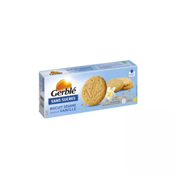 Sesam-Vanille-Keks ohne Zucker 132g - GERBLÉ