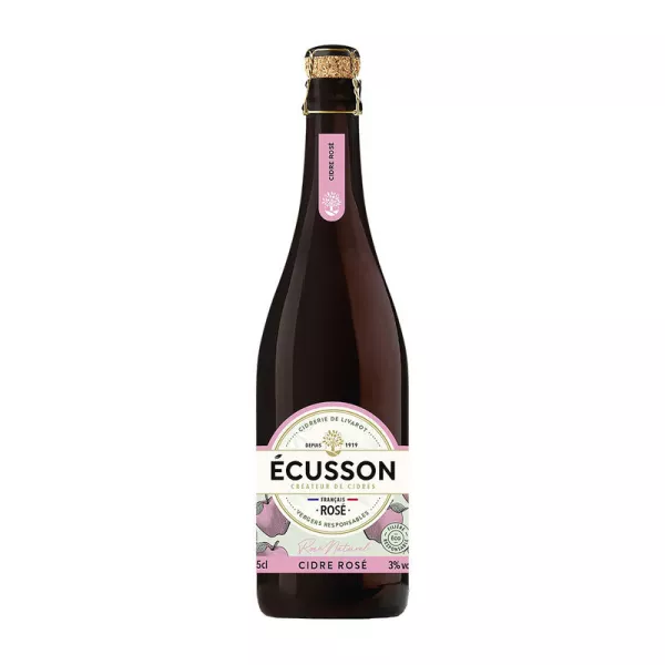 Cidre Rosé Naturel,3°,75cl - ECUSSON