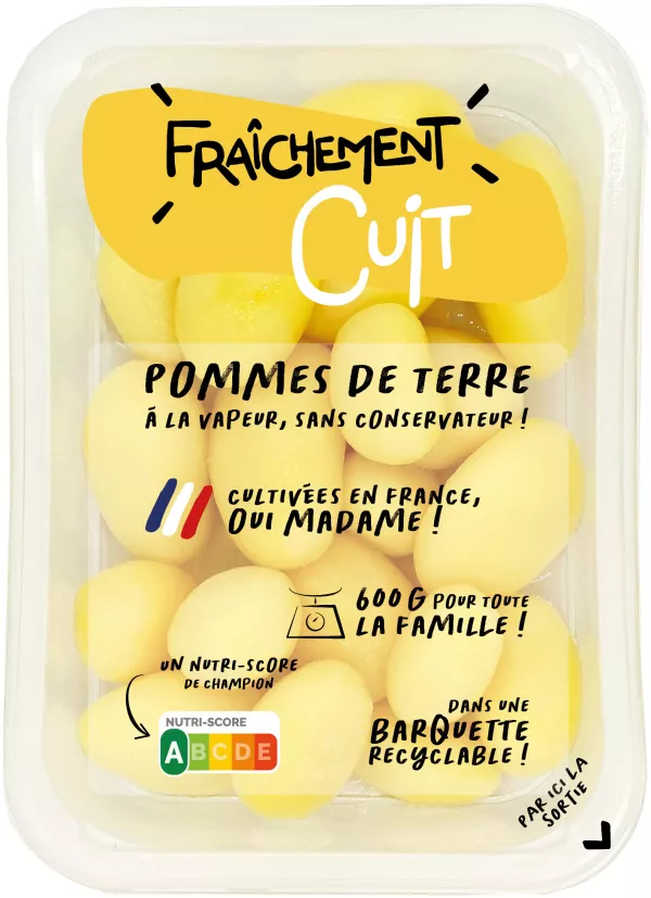 Pommes De Terre Entières Cuite Sans Peau 600g - Fraichement Cuit