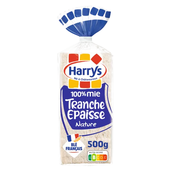 Einfaches Sandwichbrot ohne Kruste, dicke Scheiben, 15 t 500 g - HARRY'S