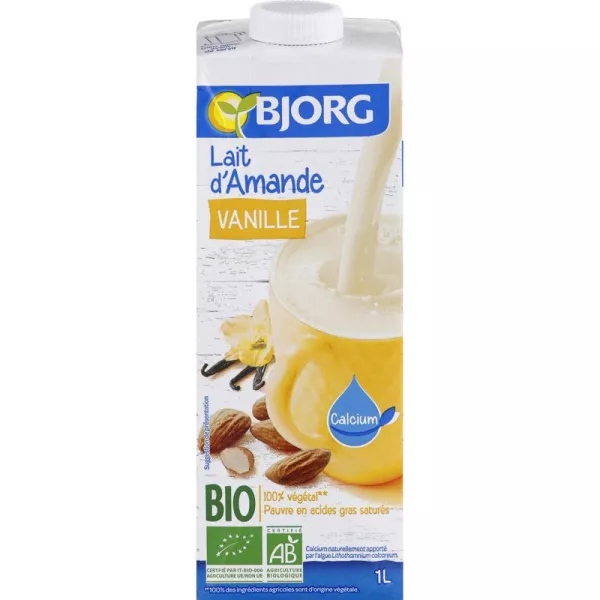 Sữa hạnh nhân vani hữu cơ 1l - BJORG