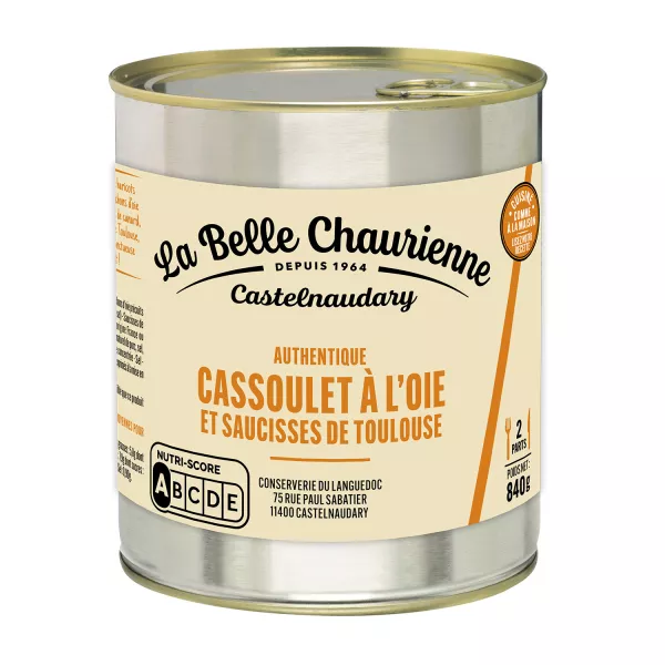 गूज़ कॉन्फ़िट 840 ग्राम के साथ कैसौलेट - LA BELLE CHAURIENNE