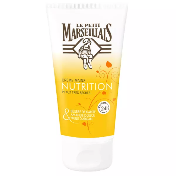 Süßmandel-Handcreme mit Nährwert, Shea- und Arganöl, 75 ml - LE PETIT MARSEILLAIS