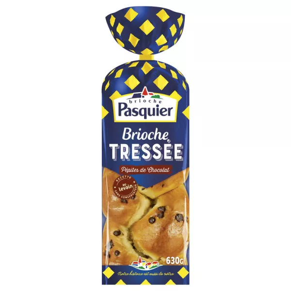 Brioche de Chocolate Trançado 630g - BRIOCHE PASQUIER