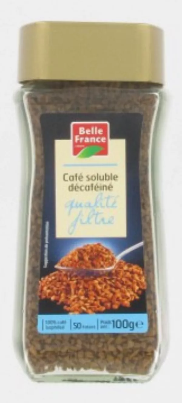 Caffè Solubile Qualità Filtro Liofilizzato Decaffeinato 100g - BELLE FRANCE