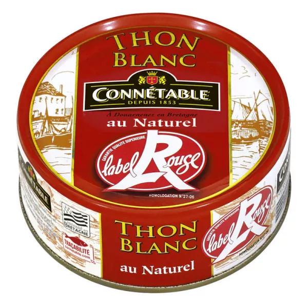 Thon Blanc au Naturel Label Rouge，120g - CONNÉTABLE