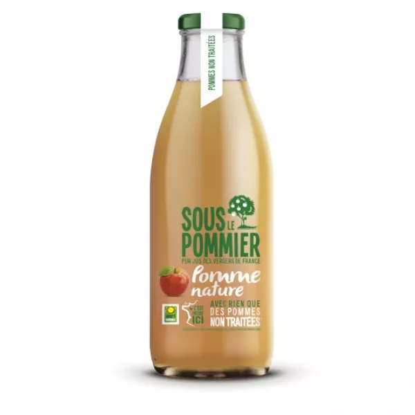 Zumo de manzana natural sin tratar 1L