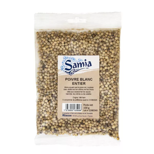 Pimenta Branca Integral 100g - SAMIA