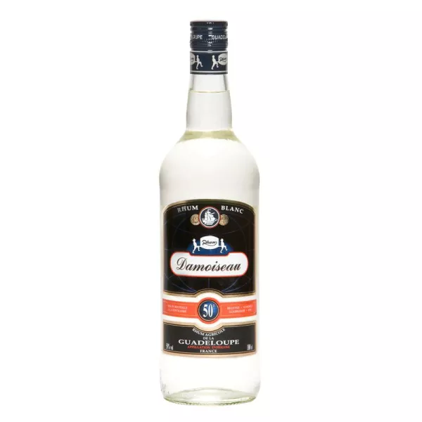 Rum Agricole Bianco Guadalupa Damoiseau 50°, bottiglia da 1l