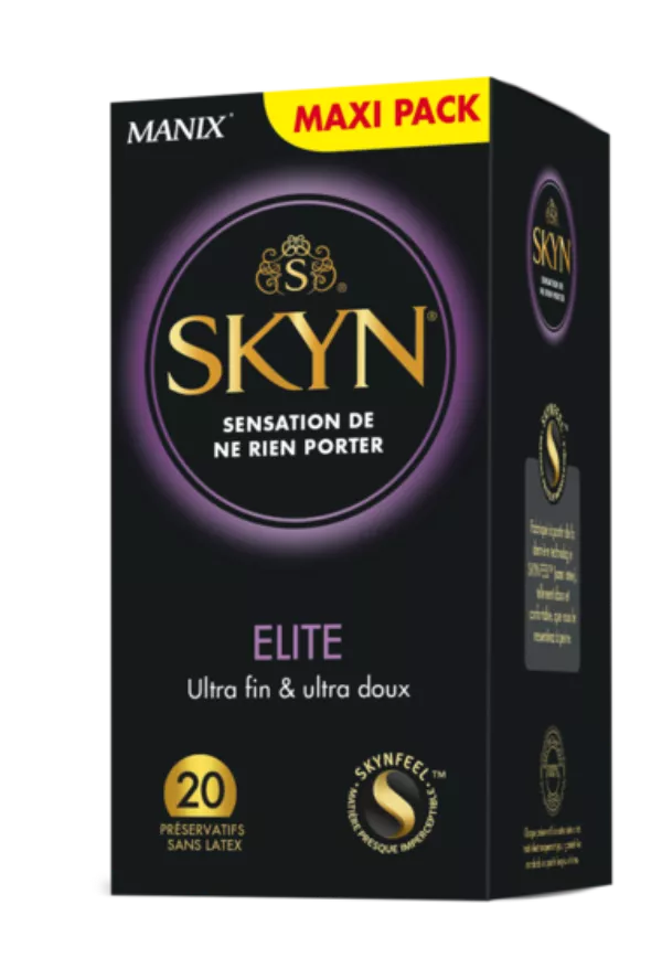 Préservatifs Sensation de ne Rien Porter Elite Ultra Fin & Ultra Doux x20 - SKYN