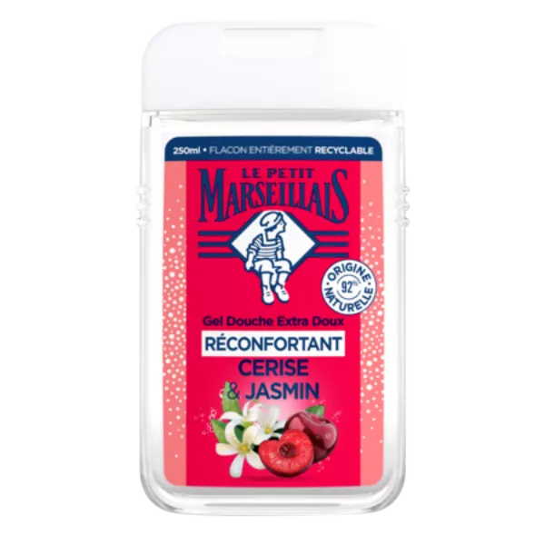Gel Douche Extra Doux Réconfortant Cerise & Jasmin 250ml - LE PETIT MARSEILLAIS