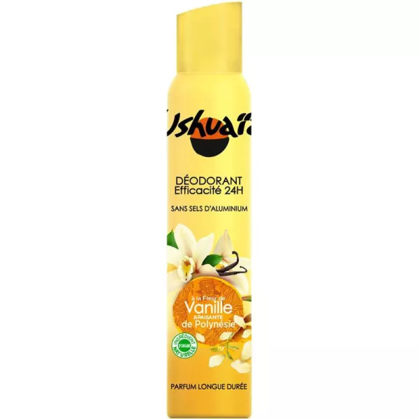 Déodorant femme à la fleur de vanille de Polynésie 200ml - USHUAIA