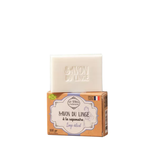 Savon Du Linge à La Saponaire - Boite Carton 100 Gr - Les Secrets De Leontine