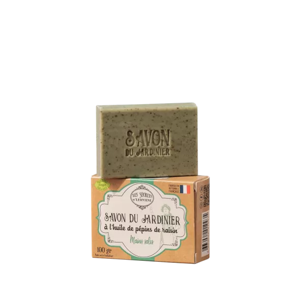 Gardener's Soap with Grapeseed Oil Cardboard Box 100 Gr - Les Secrets De Leontine