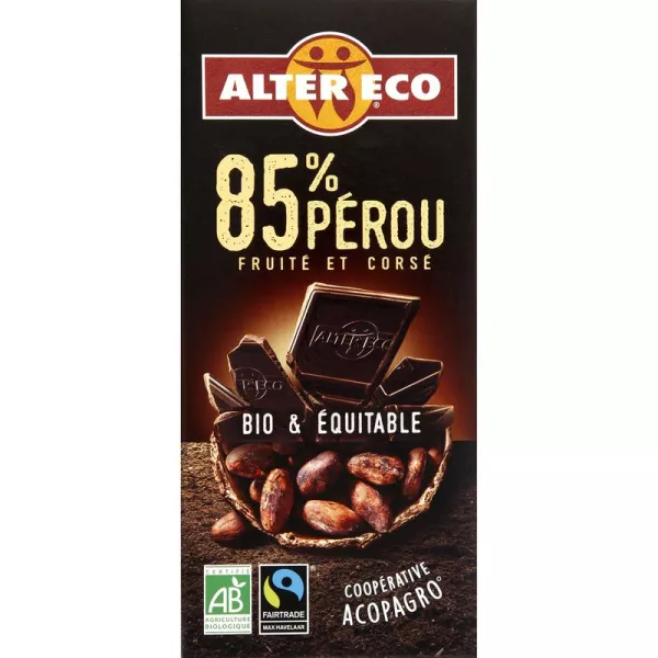 Chokoleti ya matunda na kuvuka kikaboni 100g - ALTER ECO