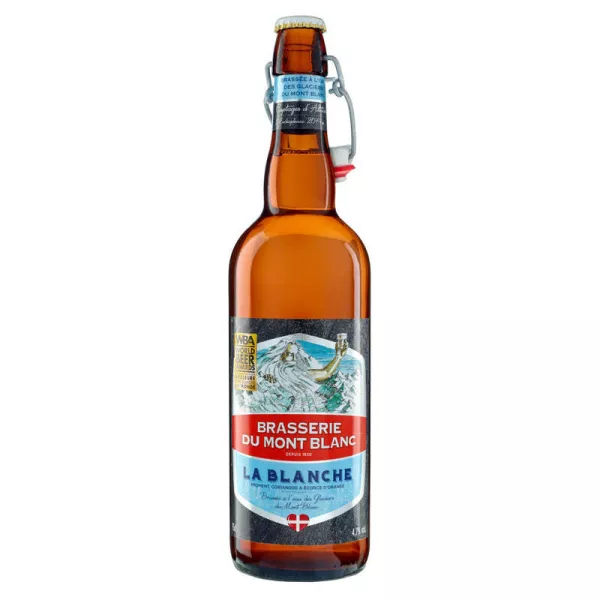 Bière Blanche Artisanale,75cl - BRASSERIE DU MONT BLANC