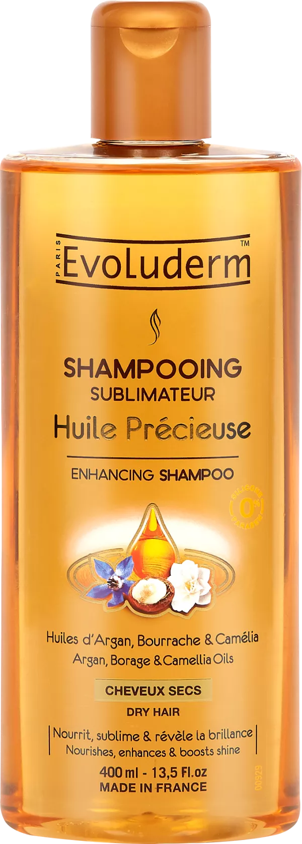 Precious Oil Enhancer Shampoo 400ml - Evoluderm