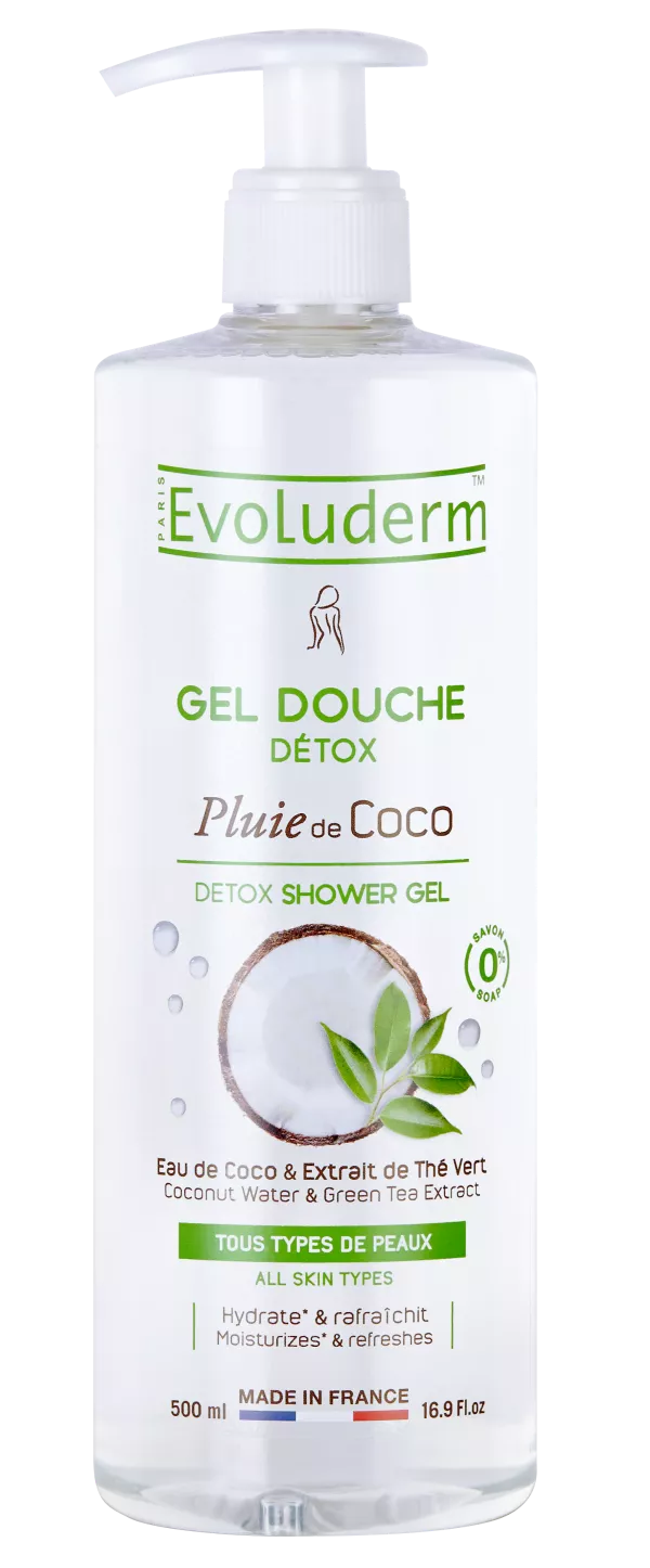 नारियल वर्षा शावर जेल 500 मि.ली - Evoluderm