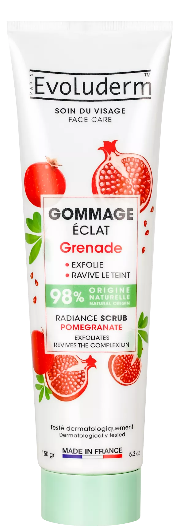 Pomegranate Radiance Scrub 150ml - Evoluderm