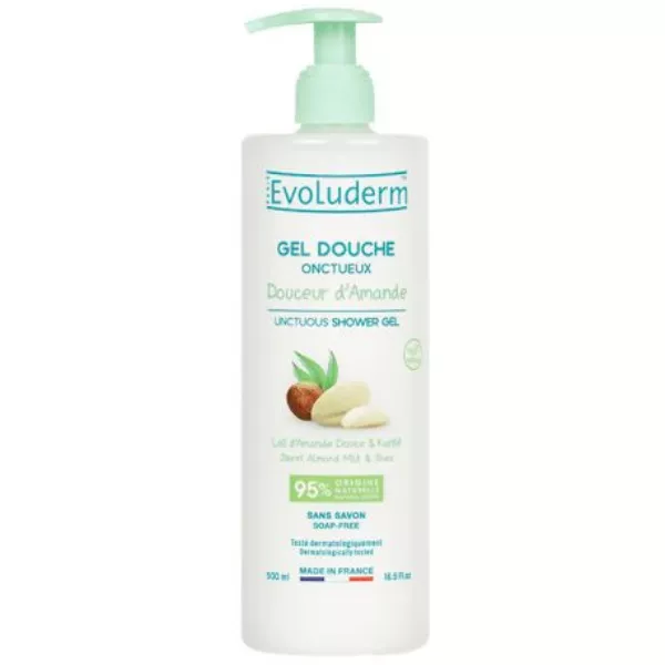 Almond laini kuoga gel 500ml - Evoluderm