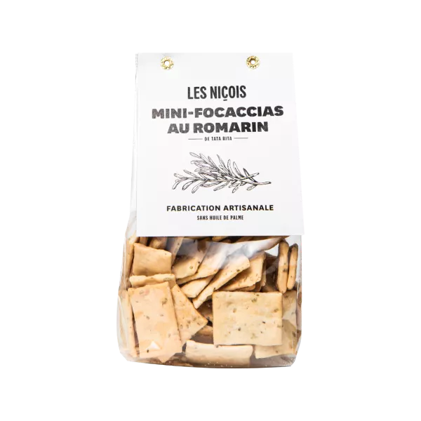 Mini-Focaccias au Romarin, 200g - LES NIÇOIS