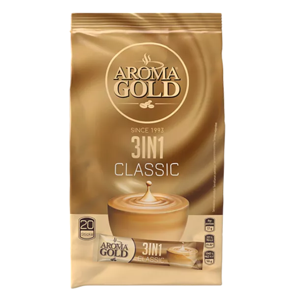 Café Instantáneo Clásico 3en1 X20 - Aroma Gold
